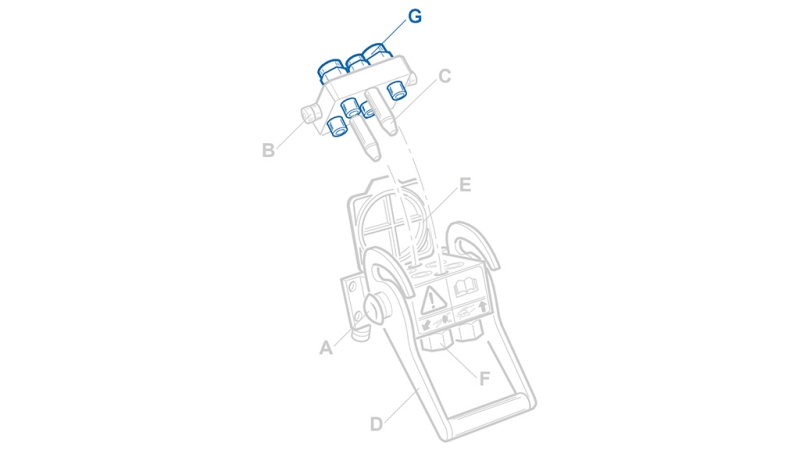 RACCORD RAPIDE MÂLE POUR MULTI-FASTER 9/16 3PLK 3PLV C PARTIE MOBILE
