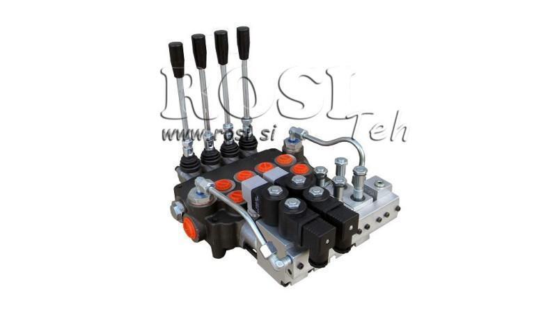 VALVOLA IDRAULICA 4xP80 - EO 12V